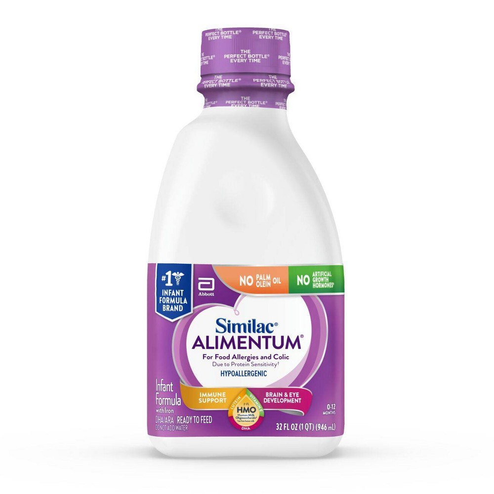 Similac Alimentum Non-GMO Hypoallergenic Ready to Feed Infant Formula - 32 fl oz