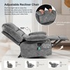 DOMETOUR Adult Massage Chair Massage Recliner Sofa, Electrically Heated Massage Chaise Longue, Single Sofa With Manual Adjustable Tilt Angle - 3 of 4