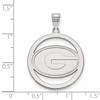 Black Bow Jewelry Sterling Silver Georgia Bulldogs NCAA Extra Large Pendant - 2 of 3