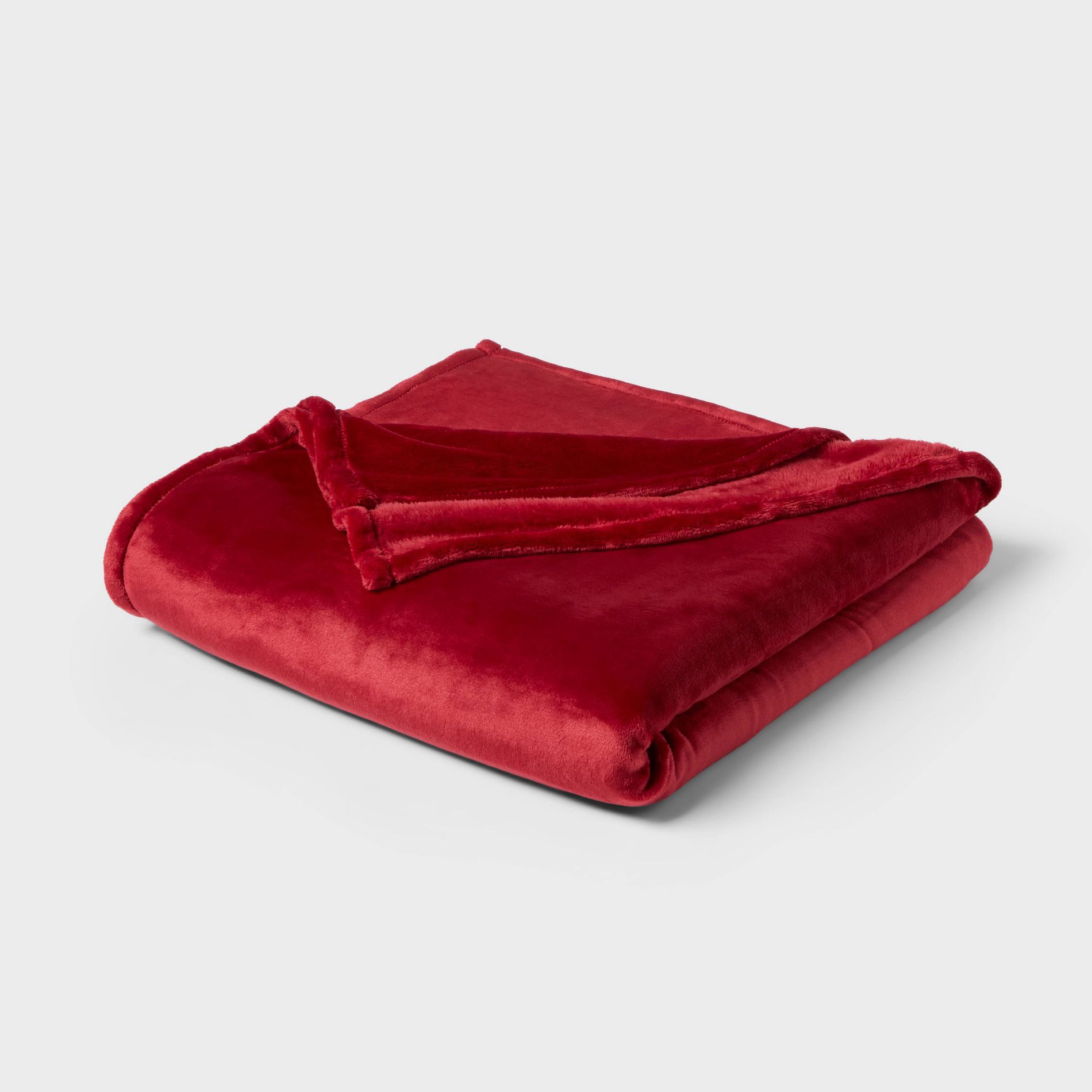 King Microplush Blanket Red - Threshold™