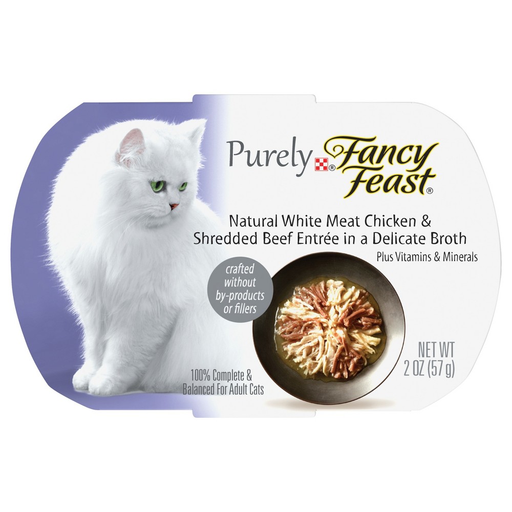 UPC 050000580170 product image for Fancy Feast Purely Chicken & Beef Wet Cat Food - 2oz | upcitemdb.com