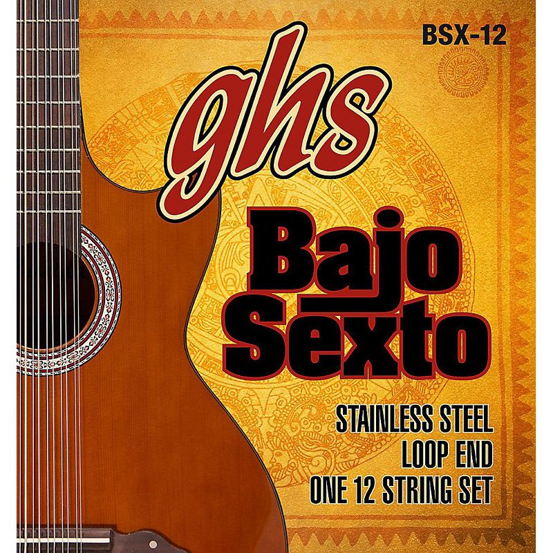 GHS Bajo Sexto 12-String Set Stainless Steel, 1 of 2