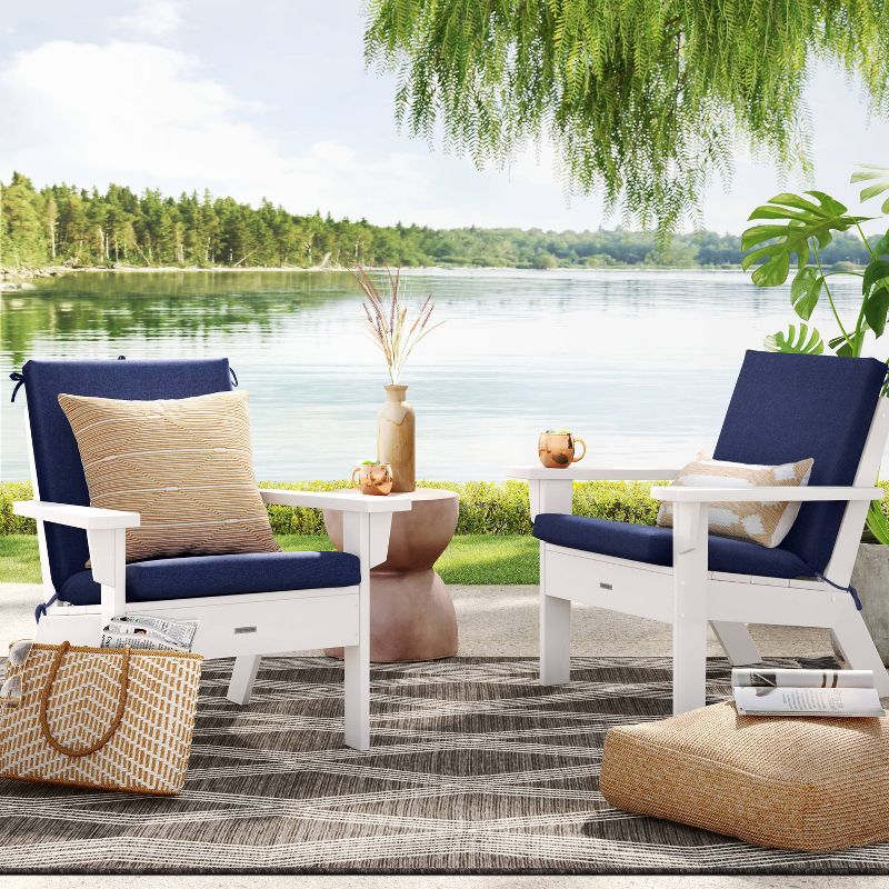 43"x21" Woven Outdoor Chair Cushion - Threshold™, 3 of 6