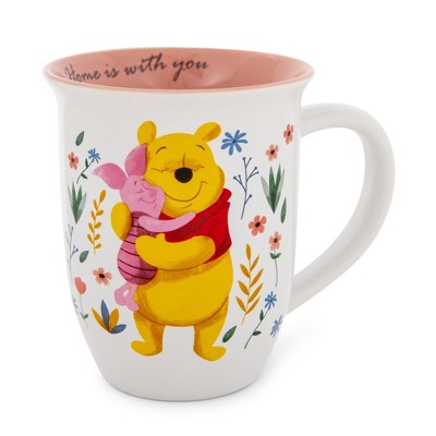 Silver Buffalo Disney Winnie The Pooh And Piglet Ceramic Camper Mugs