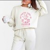 Simply Sage Market Cottontail Candy Premium Chocolate Lightweight Garment Dyed Sweatshirt - L - Ivory - 2 of 4
