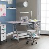 Pro-Stitch Sewing Table Silver/White - Sew Ready: Craft Desk with Folding Top & Storage - 2 of 4