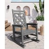 Outdoor Adirondack Rocking Chair, All Weather Fire Pit Chair,Outdoor Lounger Rocking Fire Pit Chair for Patio, Garden, Backyard, Lawn Deck - 2 of 4