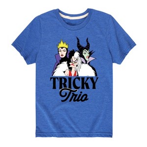 Boys' - Disney Villains - Tricky Trio Short Sleeve Graphic T-Shirt - 1 of 4