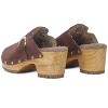 Prunus Buckled Suede Round Toe Mule Clogs - 2 of 4