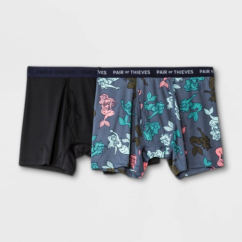 Pair Of Thieves Men's Super Fit Boxer Briefs 2pk - Purple/green Amoeba L :  Target