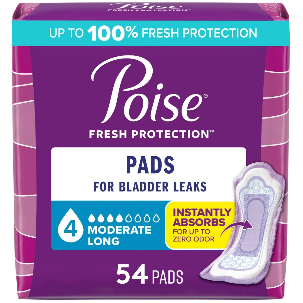 UPC 036000335903 product image for Poise Incontinence Pads for Women - Moderate Absorbency - 4 Drop - Long - 54ct | upcitemdb.com