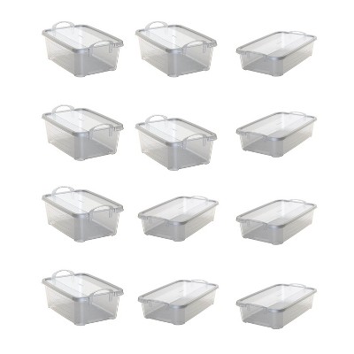 Neadas 36 Quart Large Plastic Storage Box, Clear Plastic Storage Totes, 4  Packs