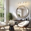 POWLIG Modern Vanity Light - Dimmable Bathroom Fixture with Clear Cone Glass Shades for Bedroom, Makeup Mirror Lighting - 4 of 4