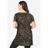 Roaman's Plus Size Cotton Short Sleeve V-Neck Ultimate Tunic - 3 of 4