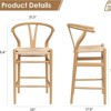 FONTOI Accent Chairs, Elevated Footstool Style with Soft Seat Padding and Hardback Supports, Modern Chairs for Compact Rooms, Beige, 21.3"*20"*39.4" - 4 of 4