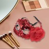 Unique Bargains Floral Sequins Half Face Party Mask 1 Pc - 4 of 4