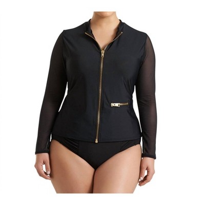 Women's Plus Size Harper Mesh Sleeve Rash Guard - Always for Me