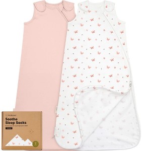 KeaBabies 2-Pack Sleep Sacks for Babies, Soothe Sleeping Sack Wearable Blanket, Infant, Toddler, Newborn Swaddle Sack - 1 of 4