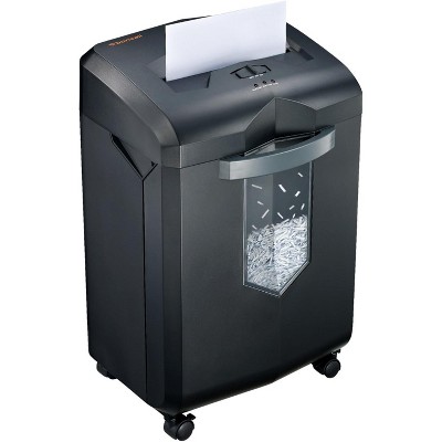 Bonsaii Heavy Duty Cross-Cut 18-Sheet Paper Shredder, Up To 60 Minutes Shredding, 6 Gallon Pullout Basket 4 Casters, Low Noise, P-4 Security Level