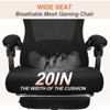COMHOMA Mesh Office Chair, Ergonomic High Back Executive Chair with Adjustable Lumbar Support, Wide Seat - 3 of 4