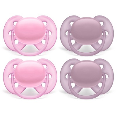 Image of Philips Avent Ultra Soft Pacifier - Pink 4pk 6-18 Months