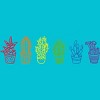 Adult Design By Humans Cactus Lover Succulent Rainbow Pride Garden By Avocato T-Shirt - 2 of 2