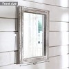Aoibox Rustic Wood Framed Wall Mirror, Rectangle Decorative Hanging Mirror for Bedroom Bathroom Living Room Entryway Farmhouse - 2 of 4
