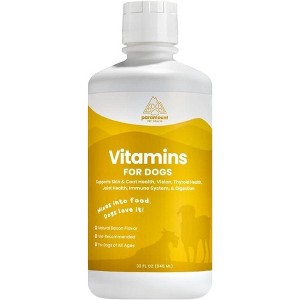 Liquid Multivitamin for Dogs W/ Probiotics, 8 in 1 Vitamins- Immune Support, Energy & Digestion, High Absorption Liquid Supplement, Made in USA, 32 oz - 1 of 4