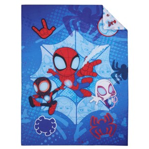 4pc Spidey and His Amazing Friends Crib/Toddler Comforter Set - 1 of 4