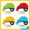 Big Dot of Happiness Pirate Eye Patch Paper Headbands, Colorful Pirate Ship Adventures for Kids Birthday Party, DIY Pirate Party Hat Favors, 16 Count - 4 of 4