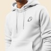 Dalix Embroidered Ghost Hoodie Soft Fleece Hood Sweatshirt Mens - 4 of 4