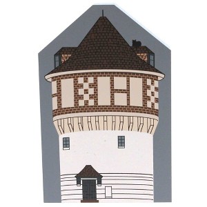 Cat's Meow Village 5.75 In Indian Hill Water Tower Landmark Cincinnati Village Buildings - 1 of 2