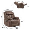 Power Electric Recliner, Lift Chair Relax Sofa Chair with Massage & Heating Function-ModernLuxe - 3 of 4