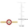EVERLY JEWELRY | 14K Yellow Gold Pink and White  Evil Eye Ring - 3 of 4