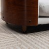 SEVOBAL Pet Beds Scandinavian Style Elevated Dog Bed Sofa with Solid Wood Legs and Walnut Back, Velvet Cushion, Gray, 39.4"*27.6"*9.8" - 3 of 4