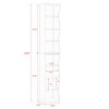 PDTEND 8-Tier Multi-functional Adjustable Ultra-Thin Bookshelf with Wavy Border Design for Home, Office, Display & Storage - 4 of 4