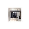 HomeStock Monica Wood Walk In Closet System Rustic Gray - 2 of 4
