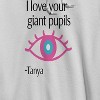 Rerun Island Men's Love Your Giant Pupils By Tanya Luxury Paradise With A Side Of Chaos Long Sleeve Graphic Cotton Sweatshirt Hoodie - 2 of 4