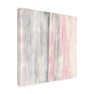 Trademark Fine Art -Chris Paschke 'Whitewashed Blush I Pink Gray' Canvas Art