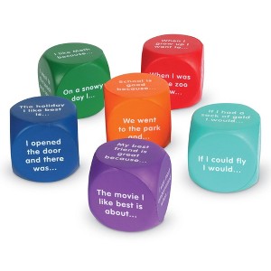 Learning Resources Writing Prompt Cubes Writing Games Classroom or Homeschool Supplies Ages 6plus: Educational Focus Writing Kit - 1 of 4
