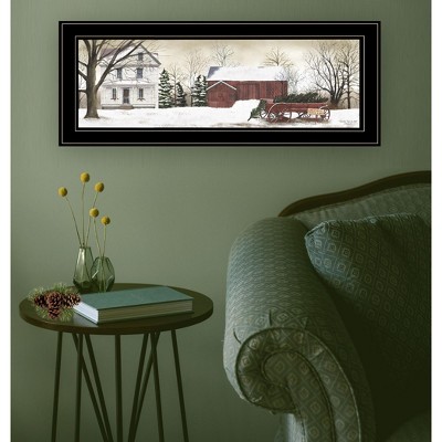 YOOCOZZ Christmas Trendy Decoration, Xmas Wall Decor -"Christmas Trees for Sale" By Billy Jacobs, Ready to Hang Framed Print, Black Frame