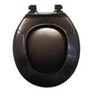J&V Textiles Toilet Seat With Easy Clean & Change Hinge, Beveled Edges - 4 of 4