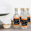 Big Dot of Happiness Trick or Treat - Mini Wine and Champagne Bottle Label Stickers - Halloween Party Favor Gift for Women and Men - Set of 16 - 3 of 4
