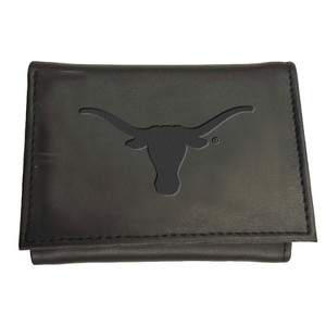 Evergreen NCAA Texas Longhorns Black Leather Trifold Wallet Officially Licensed with Gift Box - 1 of 1