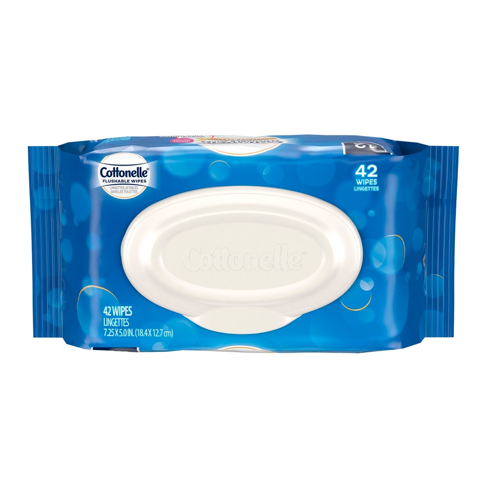 Cottonelle Flushable Wet Wipes  1 Flip-Top 11 of Pack