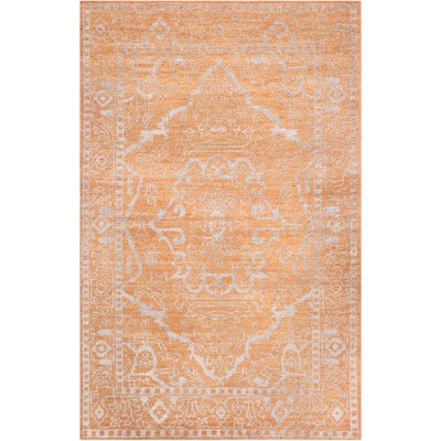 4'x6' Medallion Knotted Area Rug Brown/Silver - Safavieh