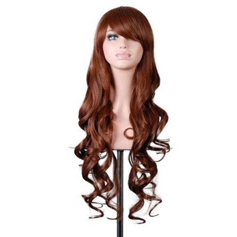 Long Straight Highlights Wig for Black Women Brown Mixed Blonde Wig 28 Inch  Synthetic Middle Part Hair Natural hairline Wigs Heat Resistant Fibre for  Daily Party Use