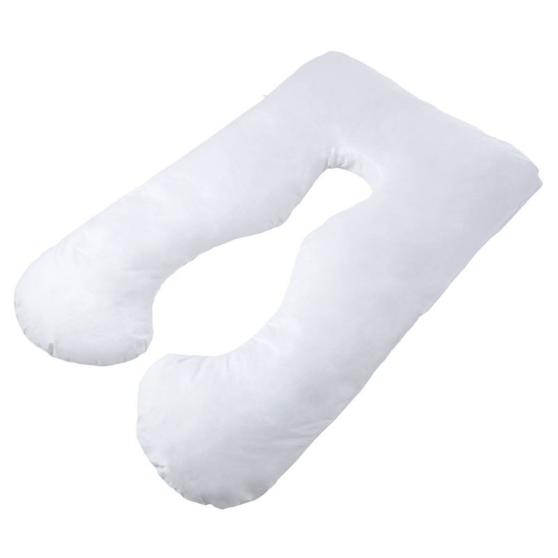 Bluestone Full Body Contour U Pillow - Great for Pregnancy - White, 3 of 8