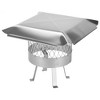 Draft King SS816U Single 304 Stainless Steel Round Slip In Flue Chimney Cover Hood for 15.5 to 16.5 Inch Diameter Masonry Chimneys - 2 of 4