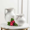 Sullivans Bisque Ceramic Handled Ceramic Urn Set of 2, 9"H & 6"H White - 3 of 4